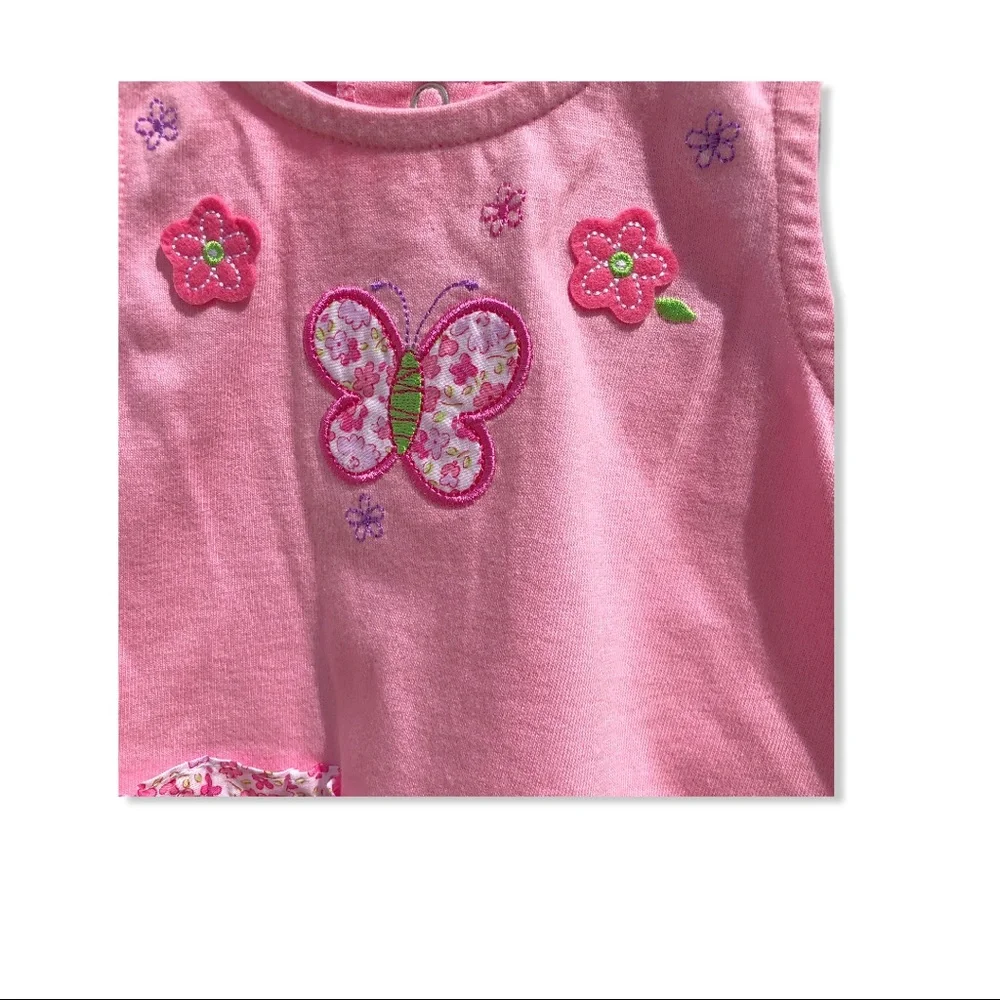 NWT 12 Mo Agabang Pink‎ Floral Tee & Shorts Set